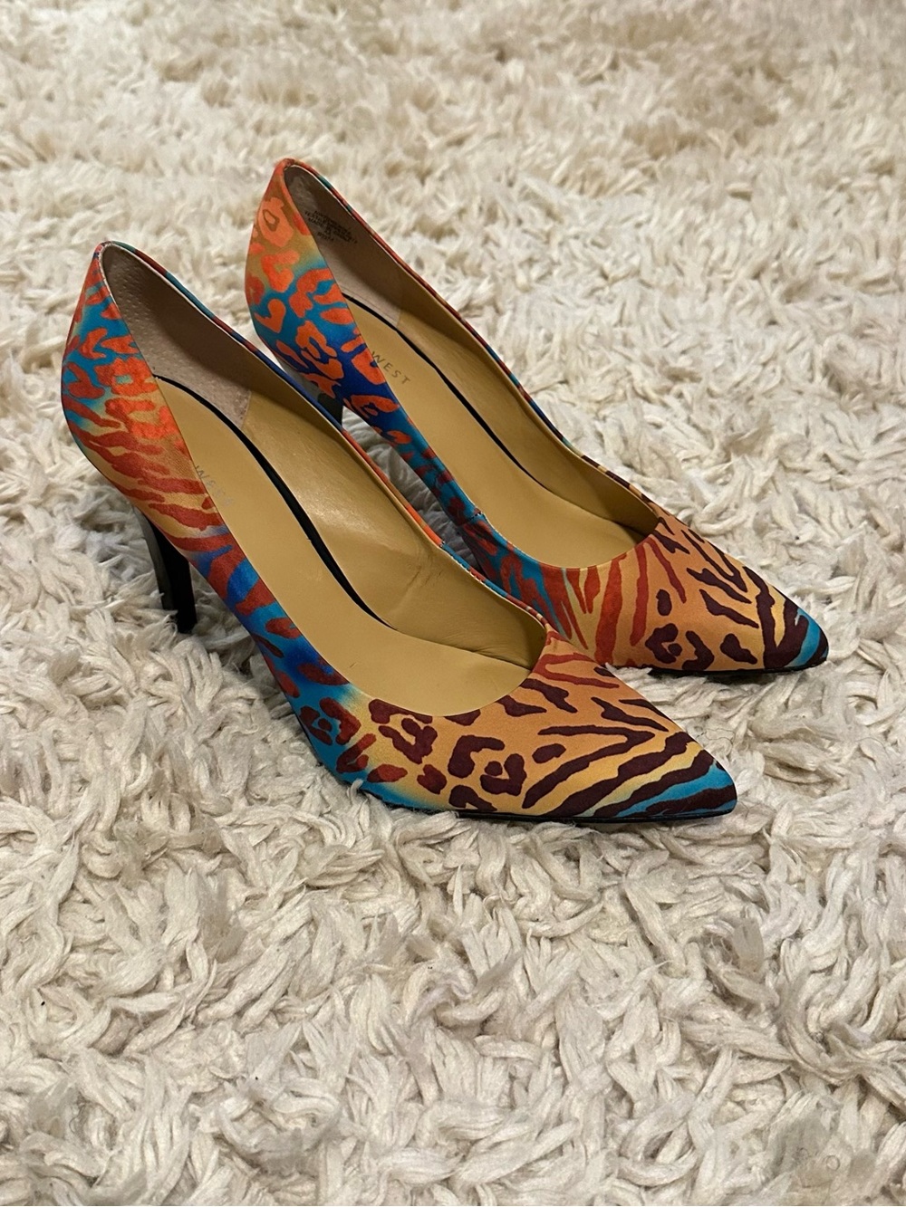 Nine West ‘Gwendle’ Patterned Pointed-Toe Heel Size 9.5